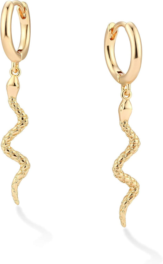 Gold Heart Hoop Earrings Huggie Earrings for Women 14K Gold Plated Small Hoops Earrings