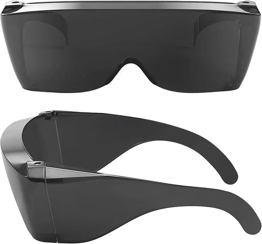 Extra Large Dark Lens Fit over Rx Glasses Adult Safety Sunglasses Men Women