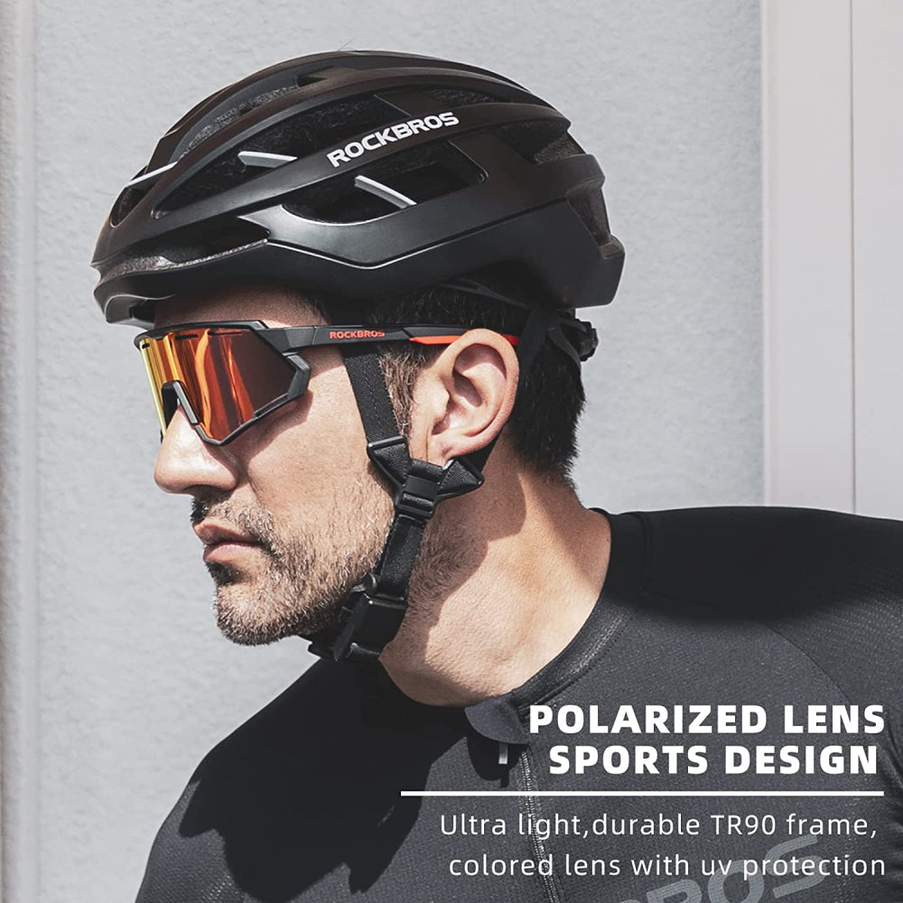 ROCKBROS Bike Glasses for Men Cycling with Interchangeabl