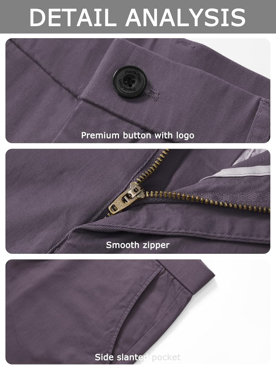 Men’S Slim Fit Khaki Pants Men’S Tapered Chino Pants