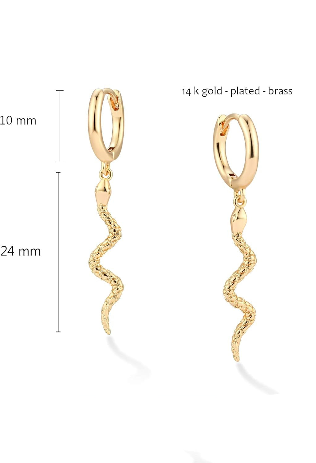 Gold Heart Hoop Earrings Huggie Earrings for Women 14K Gold Plated Small Hoops Earrings