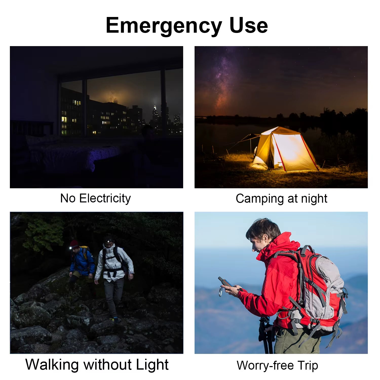 Solar Power Bank 38800Mah with Built-In Cable, Lightweight and Large Capacity Universal Mobile Power Supply for Mobile Phones