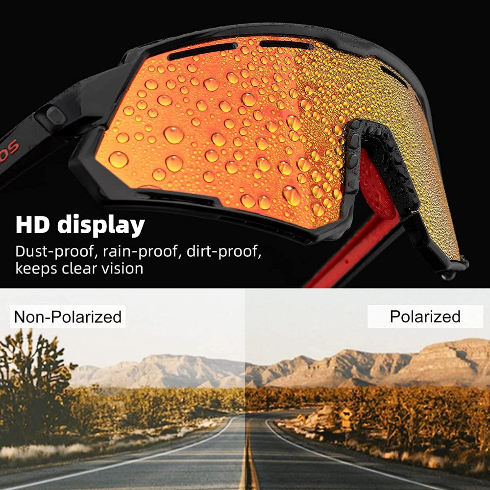 ROCKBROS Bike Glasses for Men Cycling with Interchangeabl