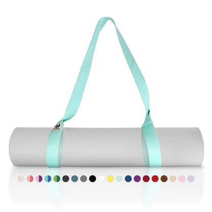 Yoga Mat Holder (Mat Not Incl.), Adjustable Yoga Mat Carrier, Turquoise