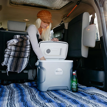 Iceless Thermoelectric Cooler, Portable Cooler Electric, Plug-In 12V Camping Fridge Cooler, Electric Ice Chest, Hielera Electrica