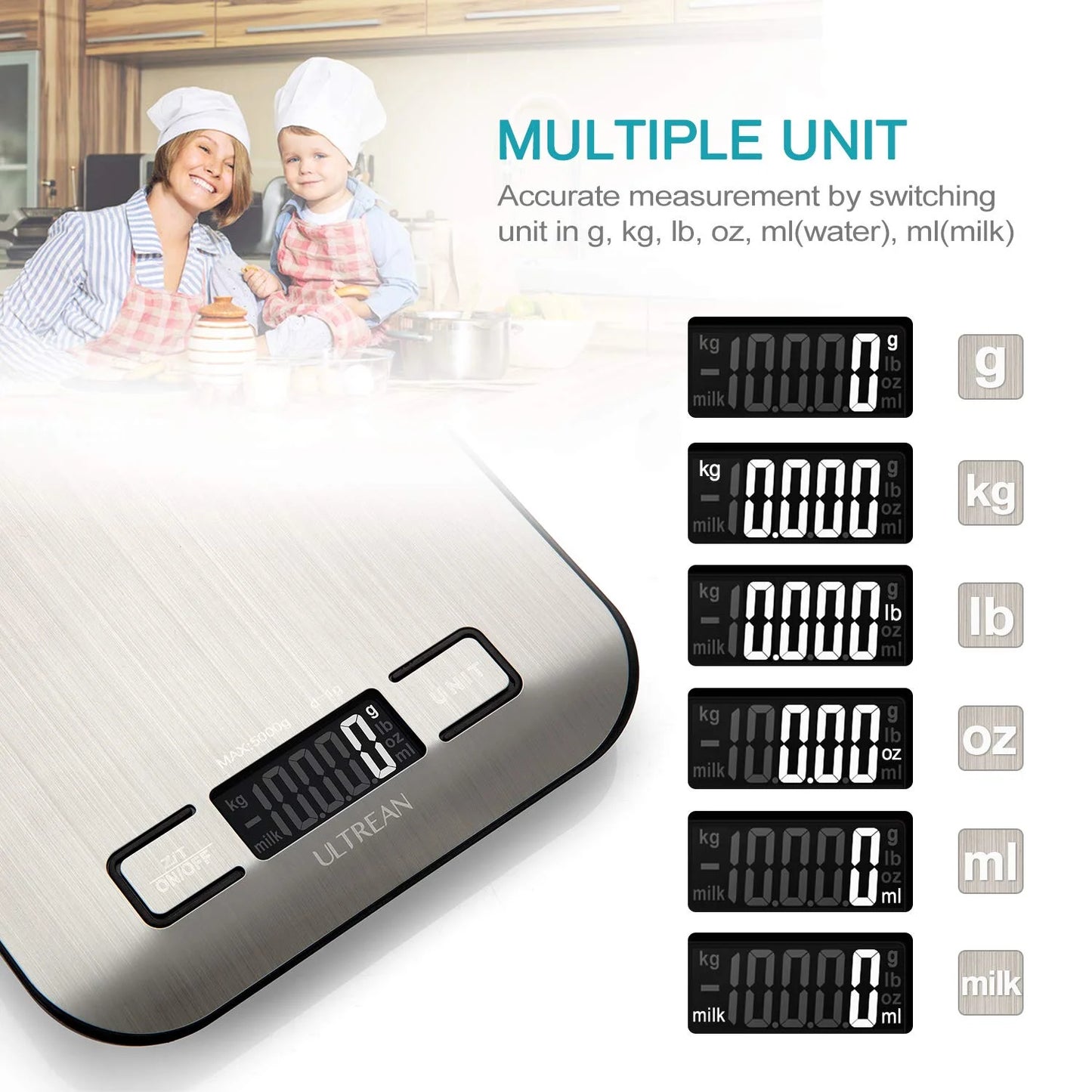 Classic Battery Automatic Shut-Off Digital Kitchen Scales