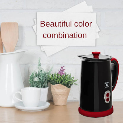 Electric Milk Frother & Steamer for Making Latte, Cappuccino, Hot Chocolate, Automatic Cold Hot Milk Frother & Warmer, Foam Maker, Auto Shut-Off, Detachable Base & Non-Stick Interior