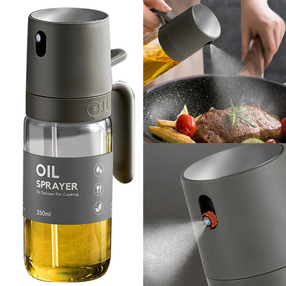 250ML Olive Oil Dispenser Versatile Olive Oil Sprayer Rust-Proof Refillable Spray Bottles for Air Fryer Grilling Baking