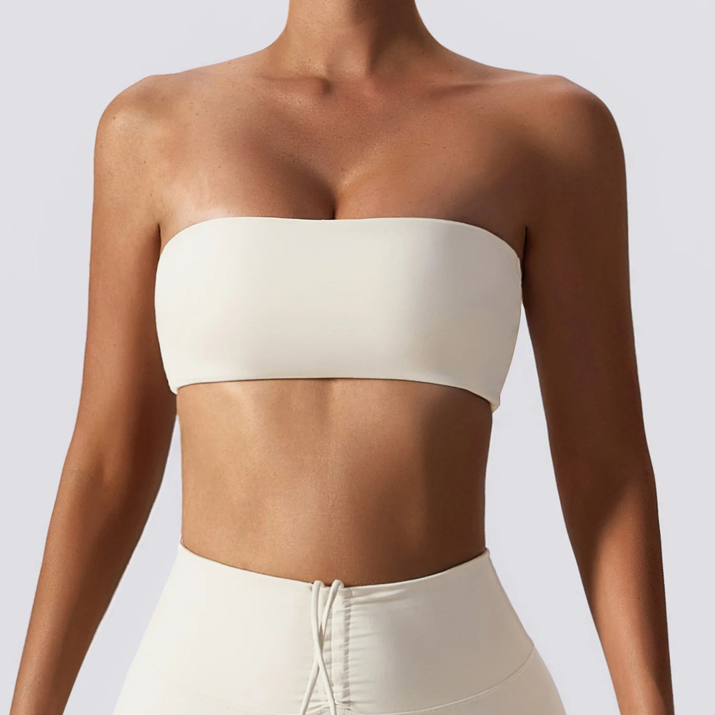 Strapless Bra Woman Yoga Bra Gym Sports Underwear Female Tube Top Sports Bra Gym Bra Women Fitness Crop Top