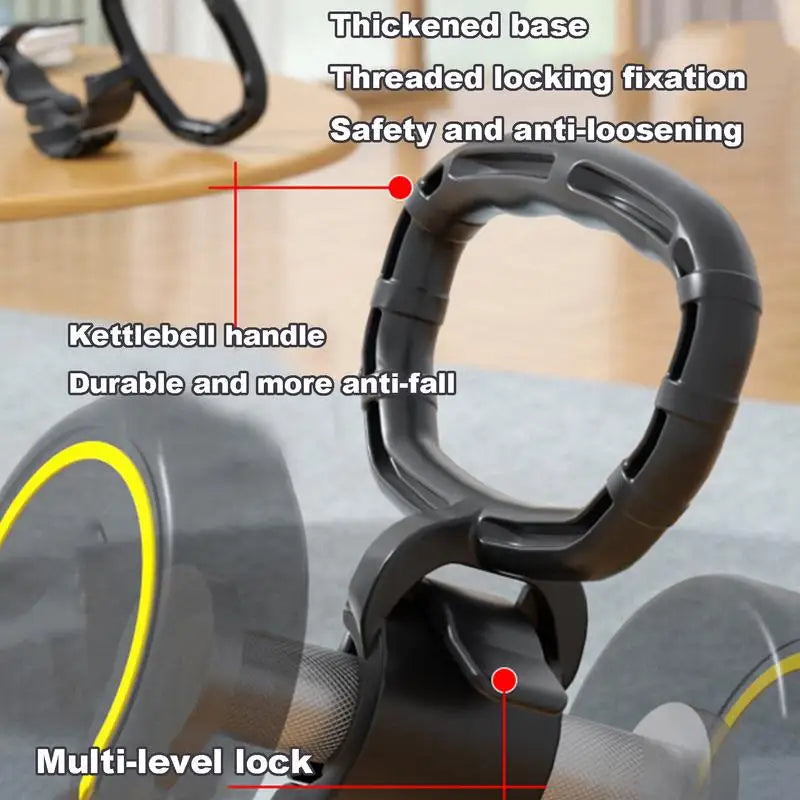 Dumbbell to Kettlebell Converter Portable Kettlebell Adapter Converts Your Dumbbells into Kettlebells Fitness Tool for Home