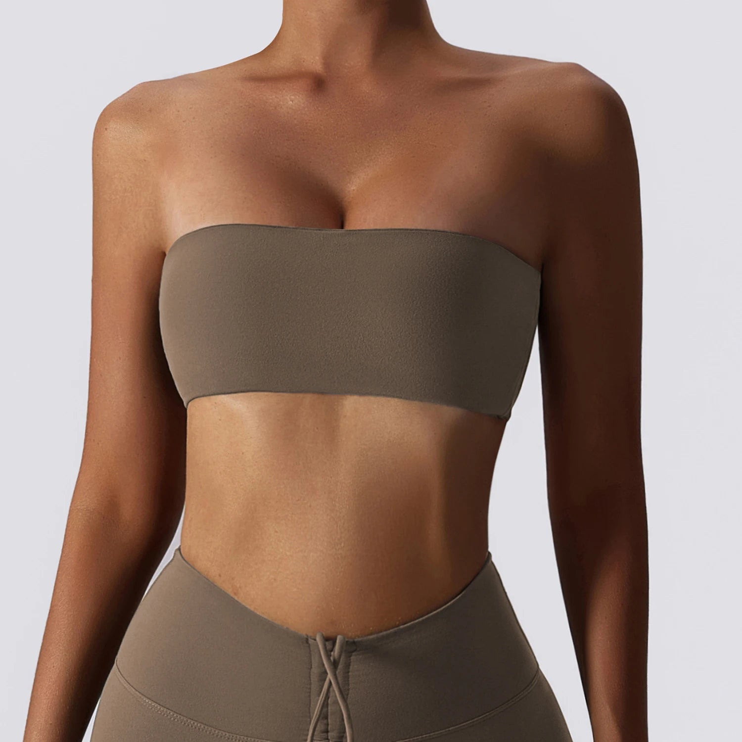 Strapless Bra Woman Yoga Bra Gym Sports Underwear Female Tube Top Sports Bra Gym Bra Women Fitness Crop Top