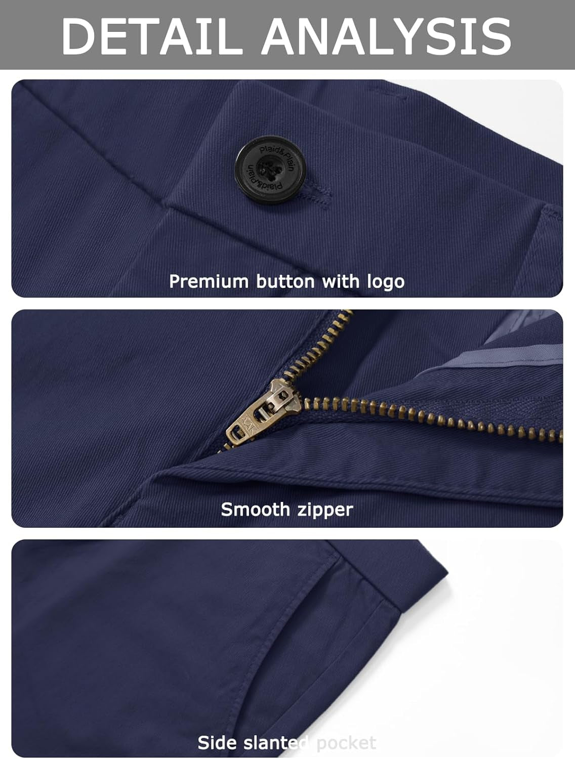 Men’S Slim Fit Khaki Pants Men’S Tapered Chino Pants