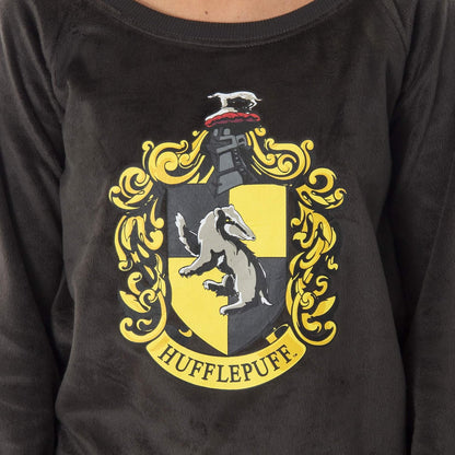 Harry Potter Juniors' Hogwart Castle House Crest Fleece Jogger Pajama Set - All 4 Houses Available