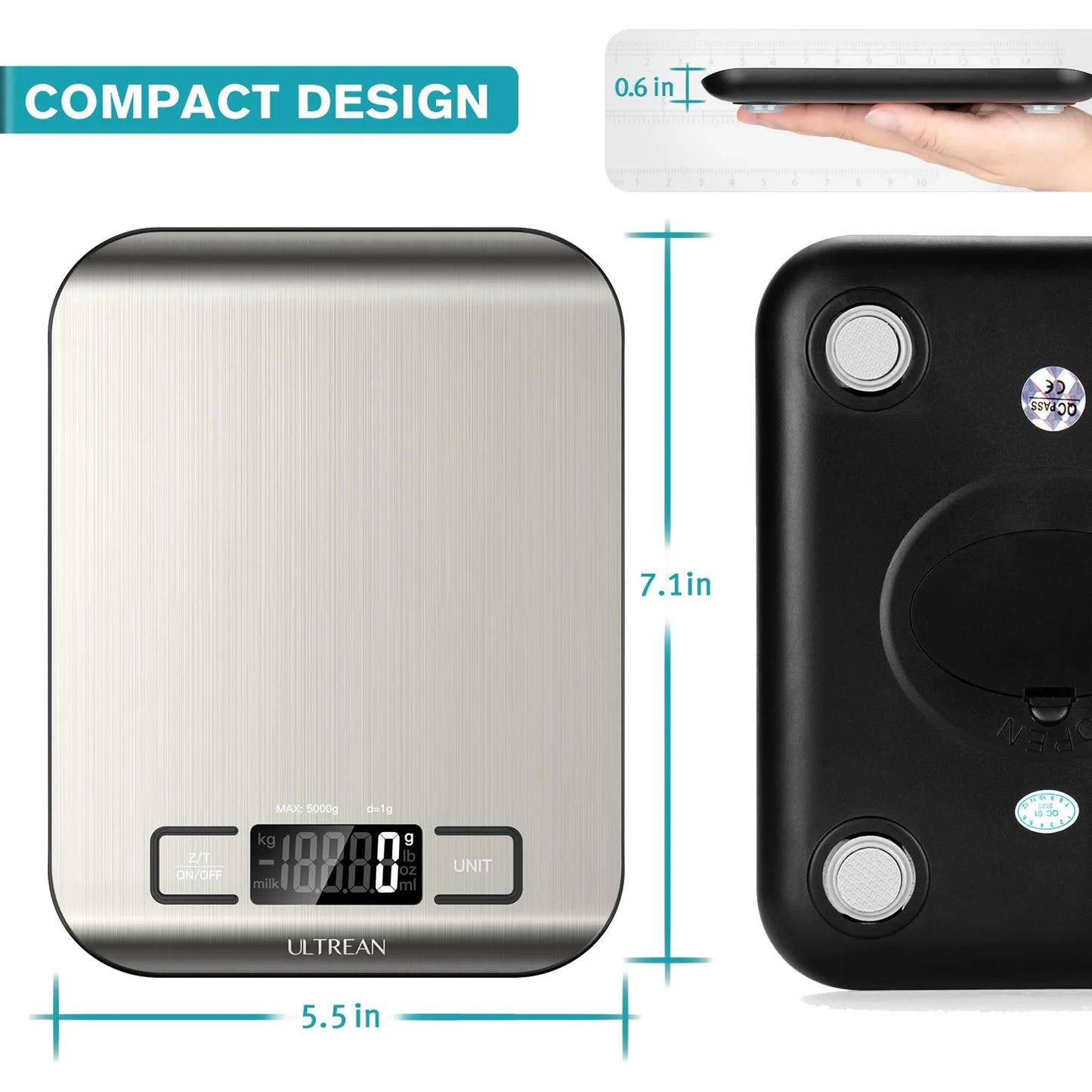 Classic Battery Automatic Shut-Off Digital Kitchen Scales