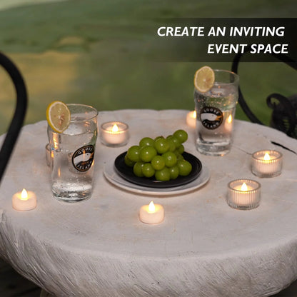 Realistic Flameless LED Candles, 1.5'' D X 1.2'', 24 Count