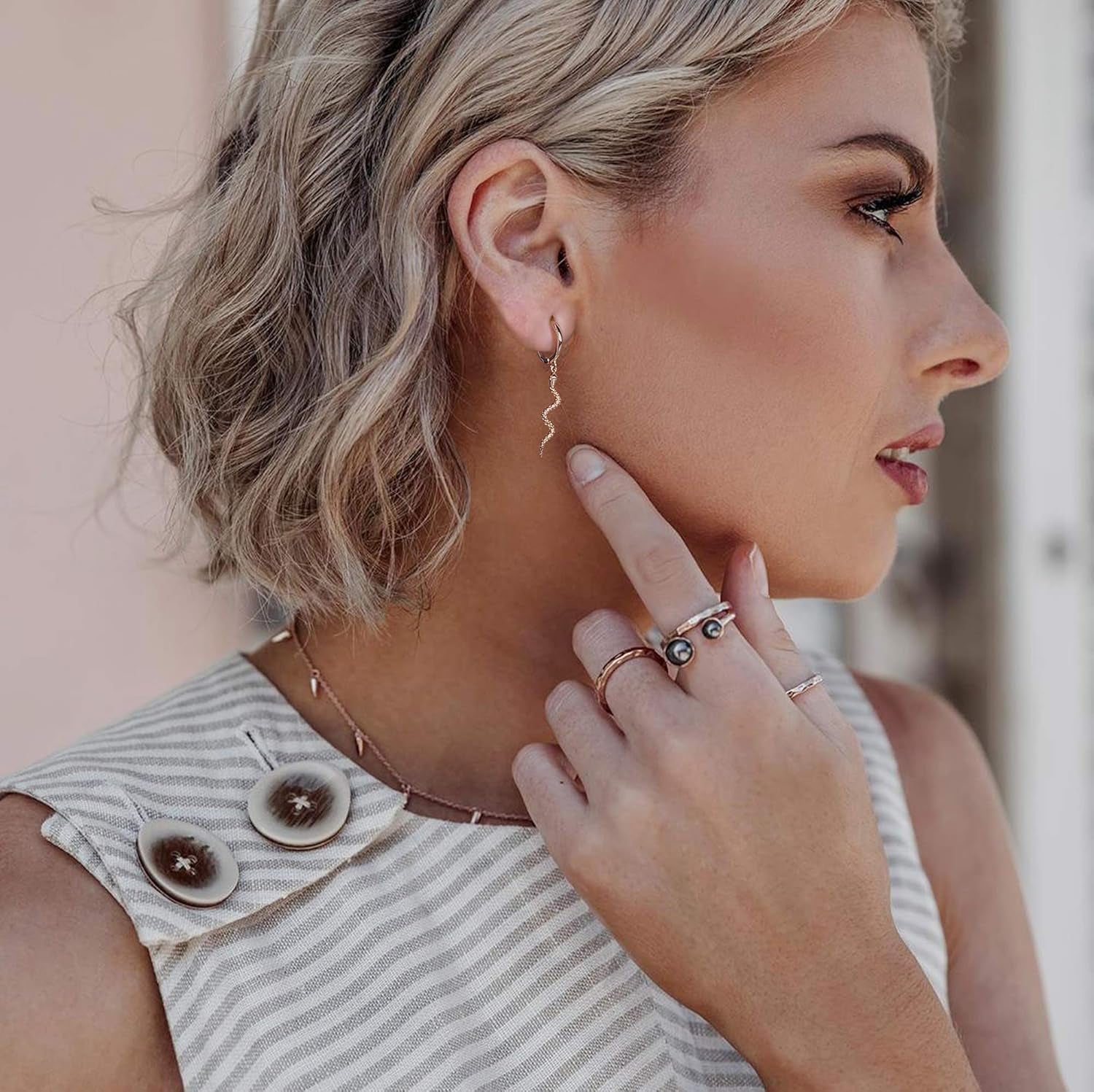 Gold Heart Hoop Earrings Huggie Earrings for Women 14K Gold Plated Small Hoops Earrings